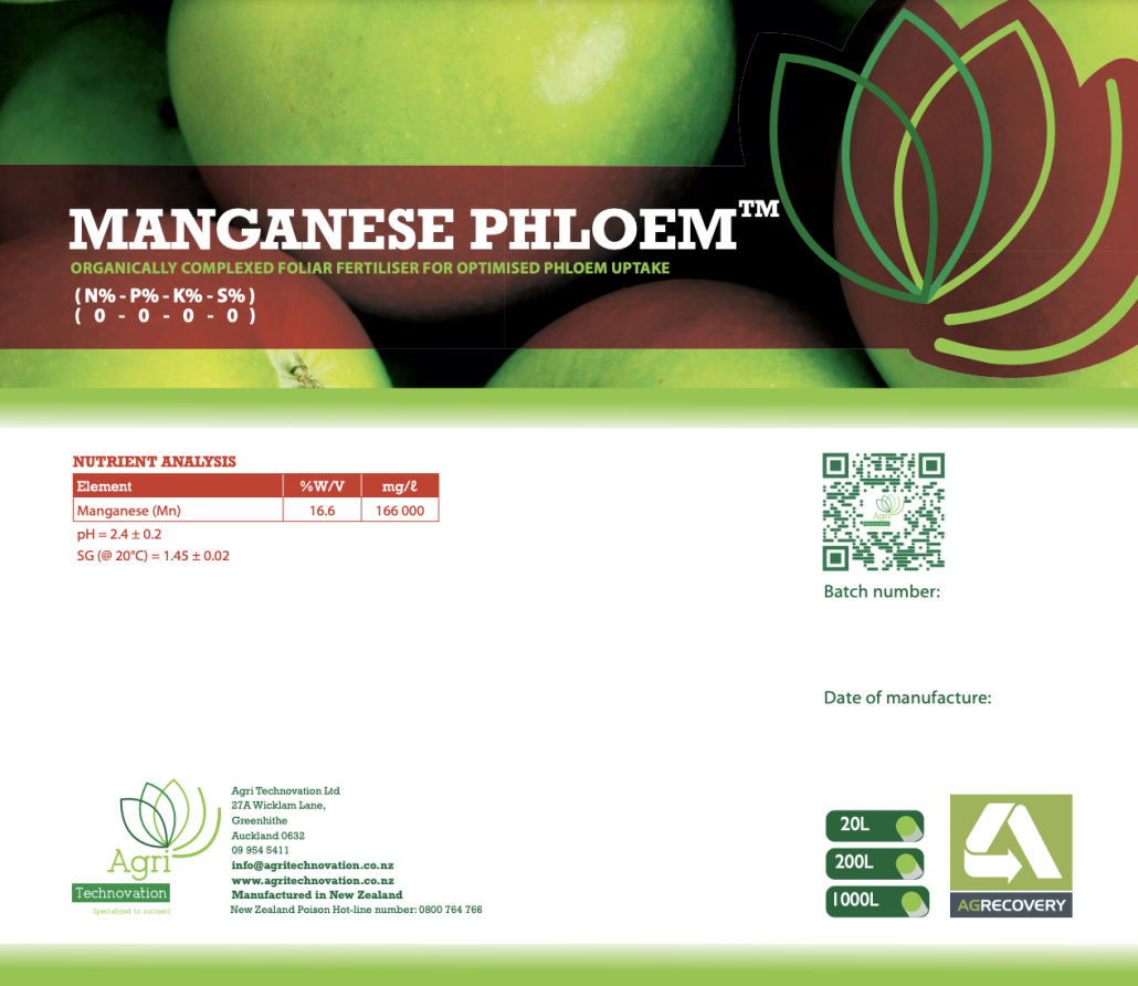 Manganese Phloem